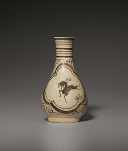 Um pequeno vaso Jizhou pintado, Dinastia Song-Yuan do Sul de Chinese School
