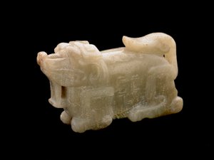 Animal reclinado, 1700-1800 de Chinese School