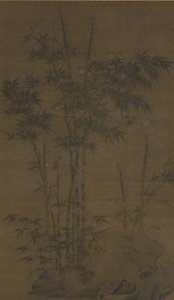 Bambu e pardais, dinastia Yuan ou Ming, final do século XIV