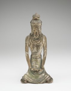 Figura de um Bodhisattva (cerâmica) de Chinese School