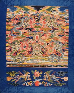 Cinco-dragão Kossu, período de Wanli, 1573-1619 (seda) de Chinese School