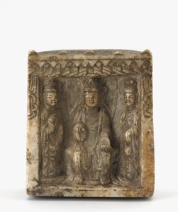Estela em miniatura de quatro lados, possivelmente dinastia Western Wei, c.550