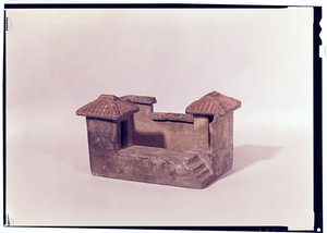 Modelo funerário de uma casa, dinastia Han (terracota)