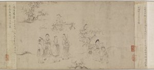 Ilustrações do Sétimo Mês das Odes de Bin, dinastia Song ou dinastia Yuan, meados do século XIII a meados do século XIV (tinta sobre papel) de Chinese School