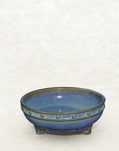 Jun "número nove" tripé Narcissus bowl, dinastia Yuan - Ming de Chinese School