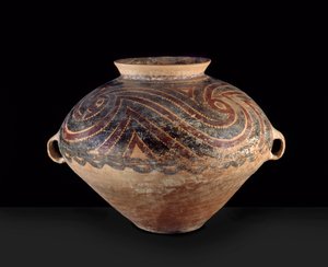 Urna Grande, China Ocidental, Neolítico, c.3000 aC (louça de barro)