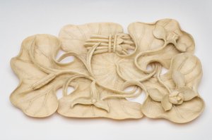 Descanso de escova de flor de lótus de Chinese School