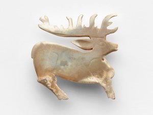 Pingente em forma de veado, c.1050-c.950 aC de Chinese School