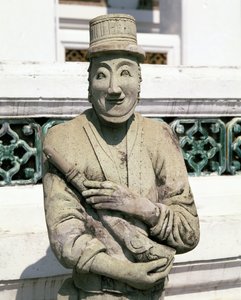 Estátua de um soldado europeu