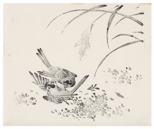 Ten Bamboo Series, século 18 de Chinese School