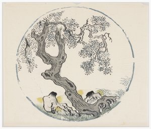 Ten Bamboo Series, século 18 de Chinese School