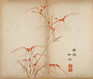 Dez estampas de estúdio de bambu, 1643 (xilogravura) de Chinese School