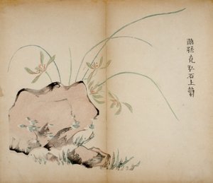 Dez estampas de estúdio de bambu, 1643 (xilogravura) de Chinese School