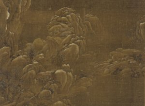 Paisagem de inverno, dinastia Ming ou Qing, século XV-XVIII