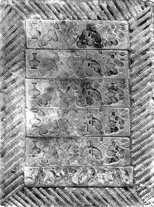 Tijolo funerário estampado, dinastia Han (206 aC-220 dC) (terracota)