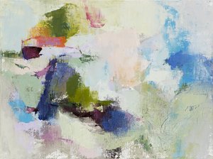 Composição abstrata, 2020 (óleo sobre tela) de Ching Fun Tso