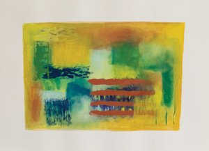 Jardim amarelo II, 2003 (guache sobre papel aguarela) de Ching Fun Tso