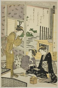 Henjo, da série "Seis Poetas Imortais (Rokkasen)" de Chobunsai Eishi
