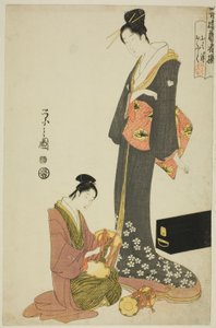 Ohana e Ofuku, da série "A Selection of Entertainers from the Pleasure Quarters (Seiro geisha sen)"
