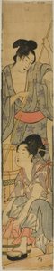 Lavando roupas de Chokosai Eisho