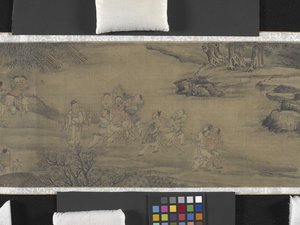 Agricultores a lutar na Primavera de Chong Zhang