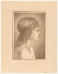 Retrato de uma garota desconhecida de Chris Lebeau (signed by artist)