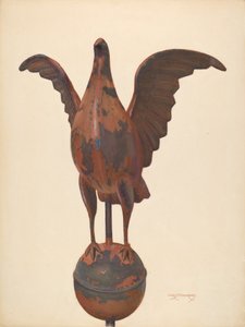 Pombo de mastro de bandeira de Chris Makrenos