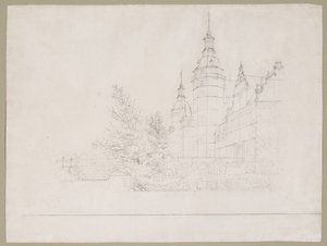 Castelo de Frederiksborg. Festa em Møntbroen de Christen Købke