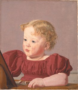Ida Thiele, a futura Sra Wilde, quando criança de Christen Købke
