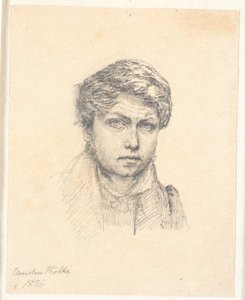 O autorretrato do artista de Christen Købke