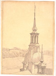 Uma das Pequenas Torres do Castelo de Frederiksborg de Christen Købke