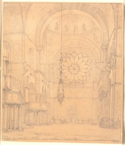 Lote do interior de St.Marco em Veneza de Christen Købke