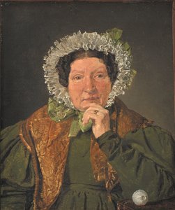 Retrato da mãe do artista, Cecilia Margrethe Købke, née Petersen de Christen Købke