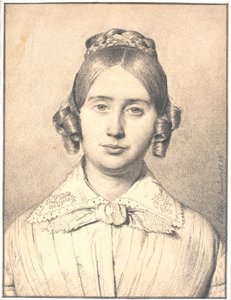 Retrato da esposa do artista, Susanne Cecilie née Købke de Christen Købke