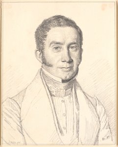 Retrato do cunhado do artista, Capitão C.B. Købke de Christen Købke