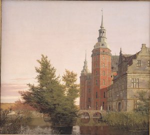 Castelo de Frederiksborg visto do noroeste de Christen Købke