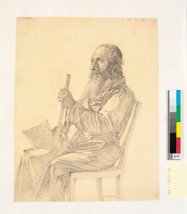 Retrato de um velho judeu polonês de Christen Købke