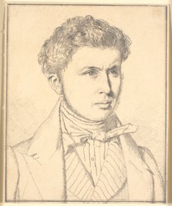 Retrato do irmão do artista, H.P.N. Købke (1812-39) de Christen Købke