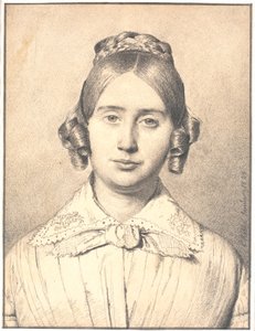 Retrato da esposa do artista, Susanne Cecilie née Købke de Christen Købke