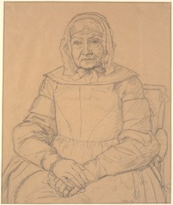 Retrato da mãe do artista de Christen Købke