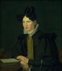 Retrato da cunhada do artista, Susanne Købke, née Ryder de Christen Købke