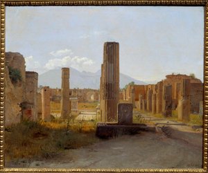 O Fórum Pompei. Pintura de Christian Kobke (1810-1848)