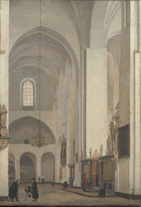 O transepto na Catedral de Aarhus