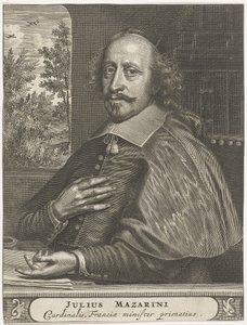 Retrato do Cardeal Mazarin, 1660s-1670s de Christiaan Hagen