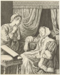 Interior com duas mulheres
Senhora em desamparo de Christiaan Josi