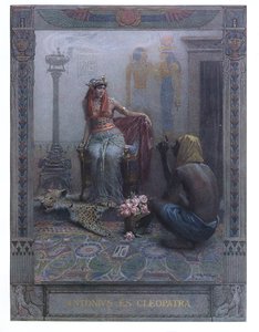Cleópatra, cena de &39;Anthony and Cleopatra&39; de William Shakespeare (1564-1616)