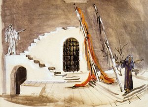 Desenho de cenário para 