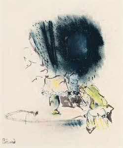 Sous la Lampe, Ilustração para Gigi, c.1949 (pastel, pincel e tinta sobre papel)