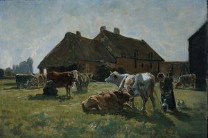 Estudo para Forme a Venoix (óleo sobre tela) de Christian Eriksen Skredsvig