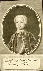 Retrato do Duque Karl Peter Ulrich de Holstein-Gottorp 1728-1762, 1734.